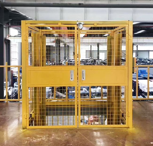 荔城智能导轨式升降机亮相